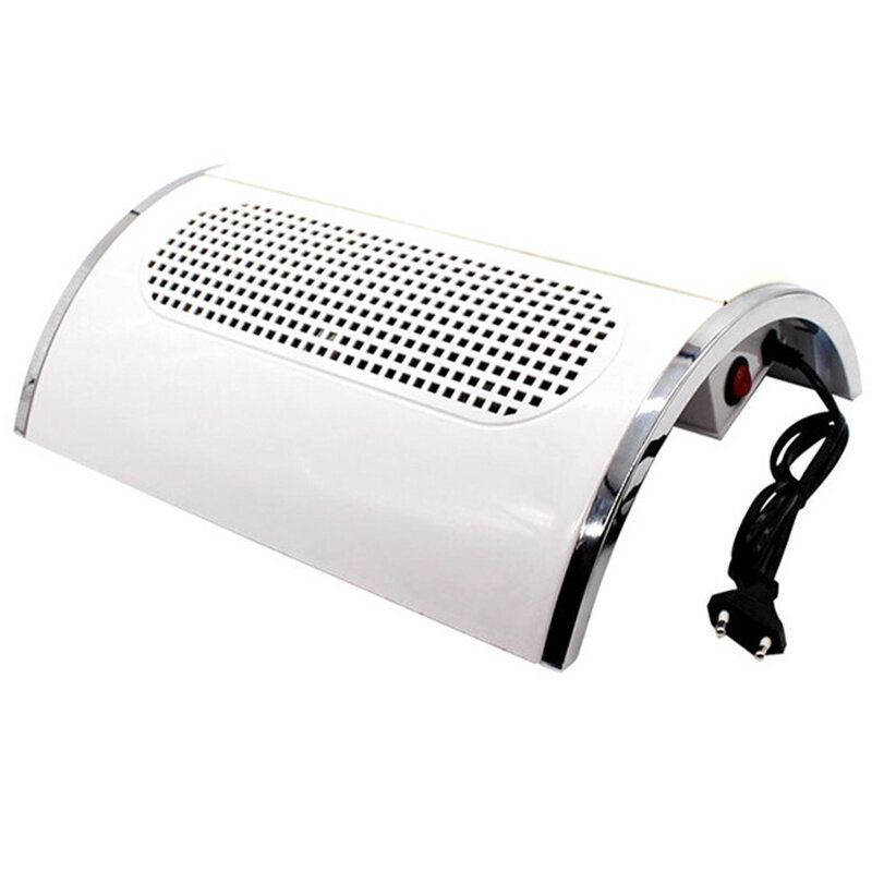 40W UV Nail Light Fan Nail Professional Nail Dust Collector Vacuum Cleaner  With 2 Dust Bags Manicure Machine Nail Art Tools