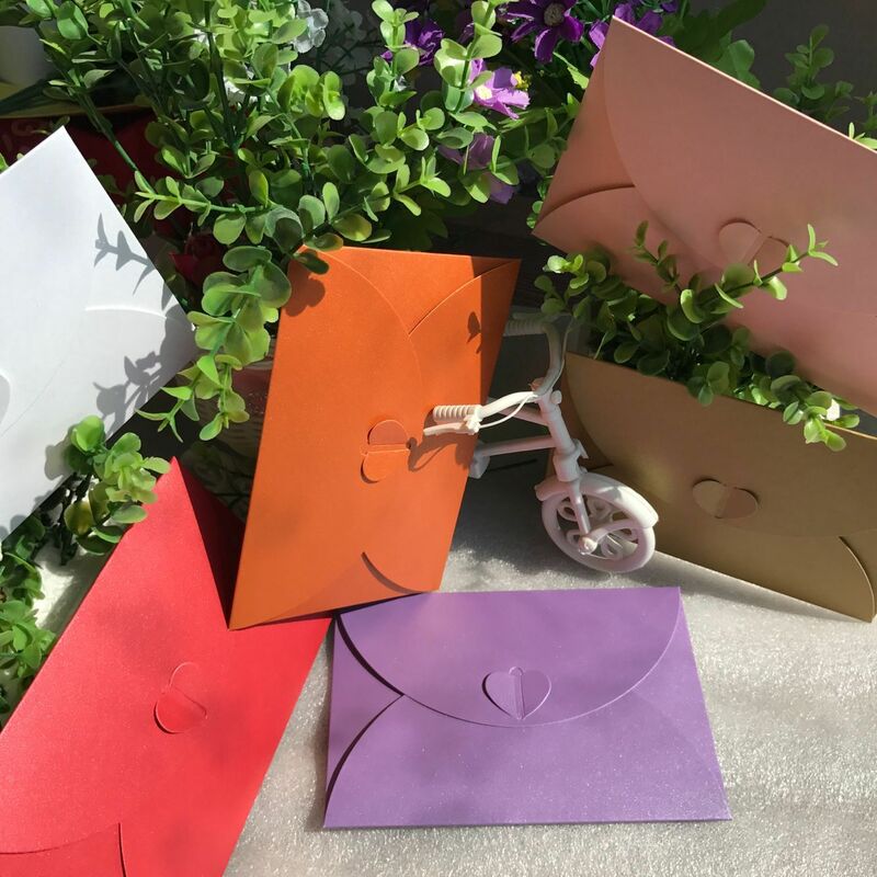 Envelopes para convites de casamento, envelope de papel com 5 cores, 17.5x11cm(1 polegada = 2.54cm)