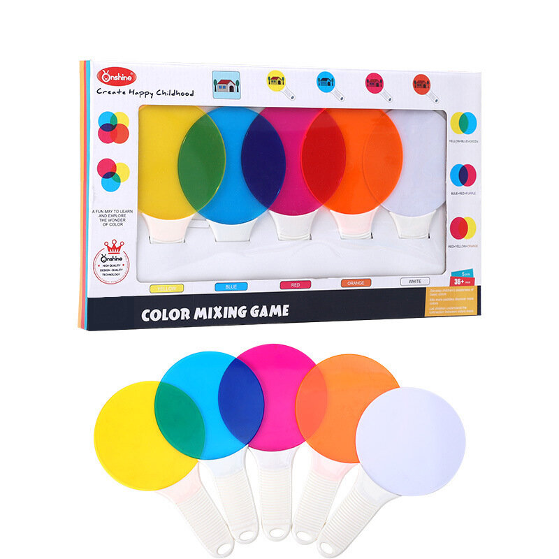 Color perception filter board Color Enlightenment Cognition Kindergarten early education science physics experiment toys kids