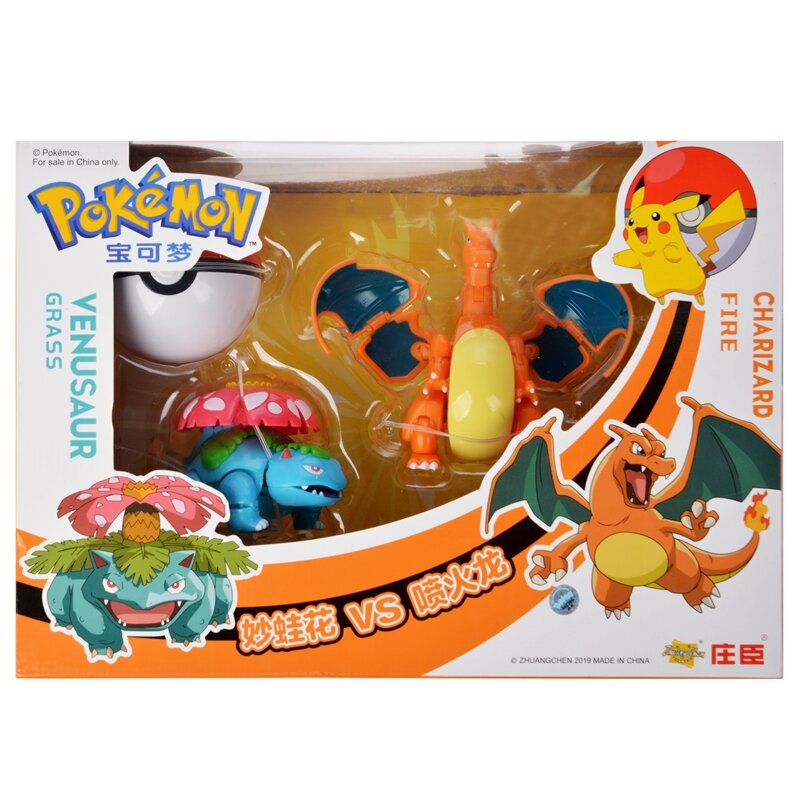 L'originale TOMY Pokemon Toy Set Pocket Monster Pikachu Action Figure gioco modello bambole giocattoli per regalo di compleanno per bambini