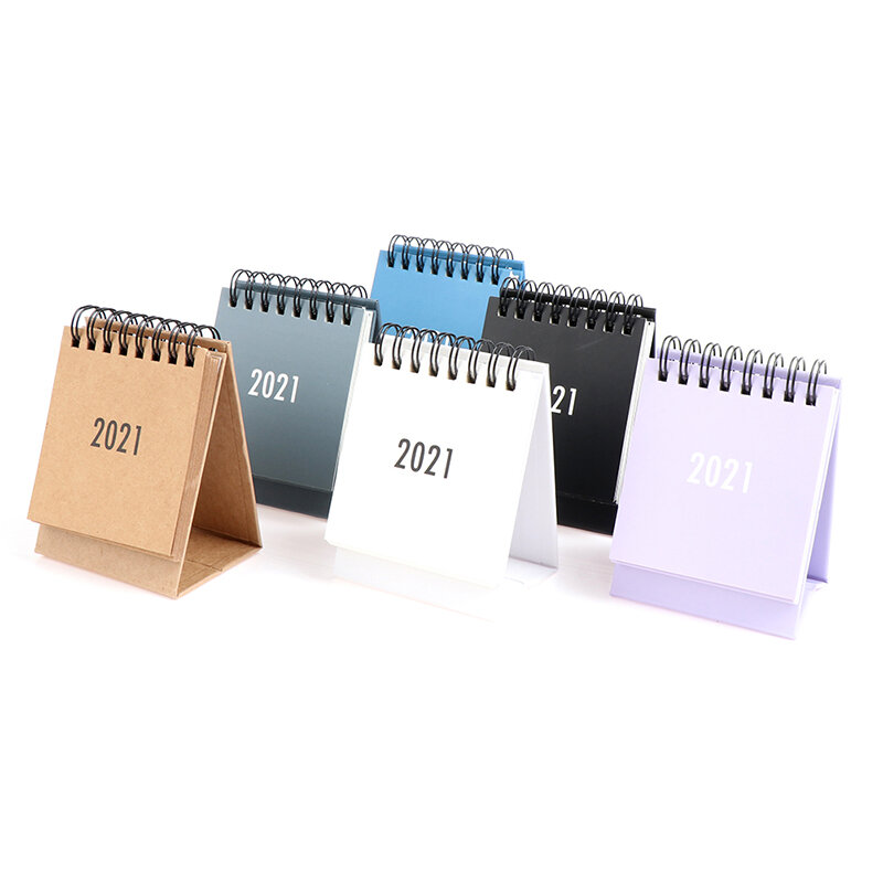 2021 Mini calendario da scrivania calendario da scrivania portatile fai-da-te pianificatore giornaliero da questo mese al 2021.12
