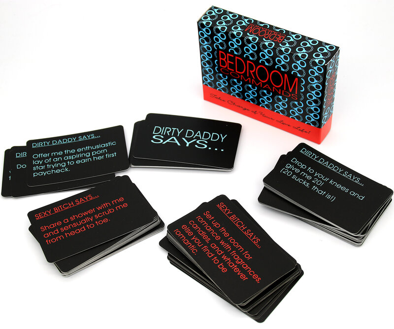 Novos cartões quarto comandos jogo de tabuleiro adulto divertido sexo jogo de cartas quarto comandos presente do amante completo inglês