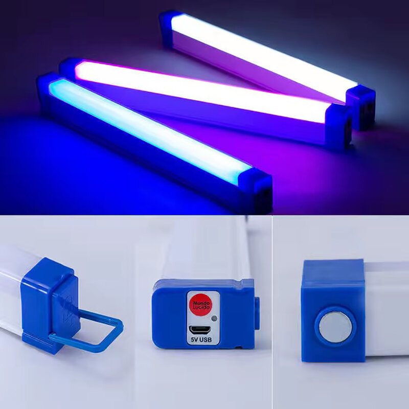 Bâton de lumière LED, lampe de poche, bâton de lumière vidéo, lampe de photographie, batterie rechargeable, lampe Flash, baguette de lumière colorée pour Selfie