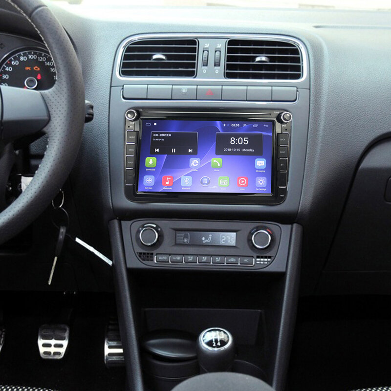 Radio con GPS para coche, reproductor Multimedia con Android 10, 2 din, para VW/Volkswagen/Golf/Passat/b7/b6/Skoda/Seat/Octavia/Polo/Tiguan