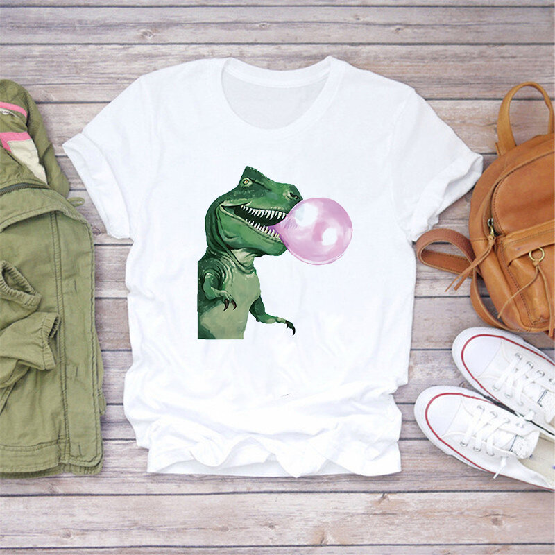 LUSLOS 2020 женская футболка с принтом Альпака пузыри для девочек футболка с коротким рукавом женские футболки Дамская Футболка кавайная для де...