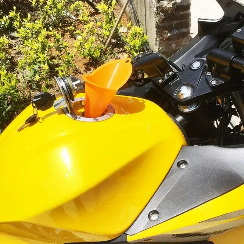 Funil de enchimento de óleo de carro motocicleta frente controle de transmissão de bicicleta cárter protetor de combustível resistente ao desgaste funil de enchimento de óleo