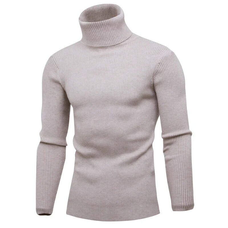 Suéter de cuello alto para hombre, Jersey cálido de punto, mantiene el calor, otoño e invierno, 2022