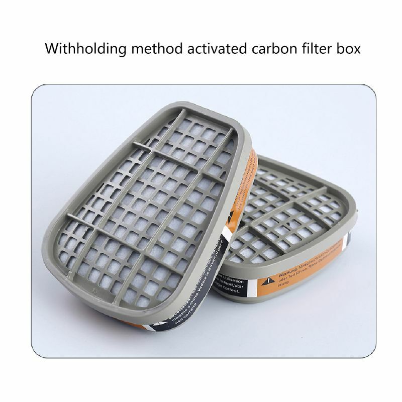 High Quality Comfortable Durable Half face Activated Carbon Filter Cartridge Dust Gas Mask for Respirator Eye Goggle Set