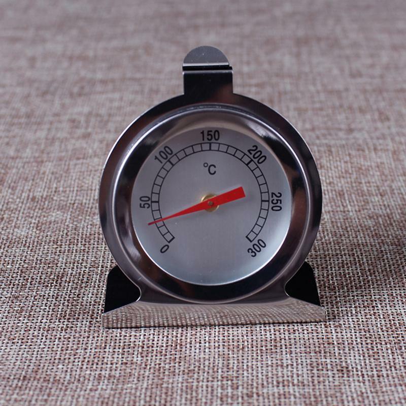 300 °C Rvs Oven Thermometer Mini Wijzerplaat Stand Up Temperatuurmeter Gage Voedsel Vlees Keukengerei Oven Fornuis Hygrometer