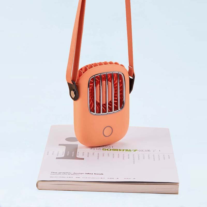 Mini ventilador portátil para deportes al aire libre, ventilador pequeño de cuello colgante, sin hojas, Usb, refrigeración de mano