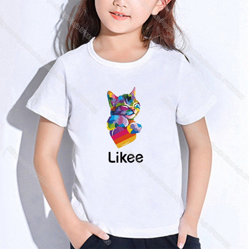 Hot Kids Likee Clothing Toddler Girl Tops LIKEE T Shirt In Boys Girls Teenagers School T-shirts Kpop Casual Students Costume