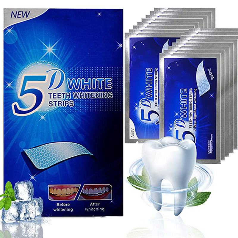 Bandes de blanchiment des dents 5D, effets professionnels, 42 pièces