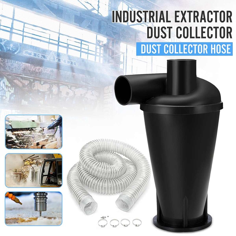 Industrial Extractor Dust Collector Cyclone SN50T3 Woodworking Vacuum Cleaner Filter Dust Separation  Catcher Turbo With Flange