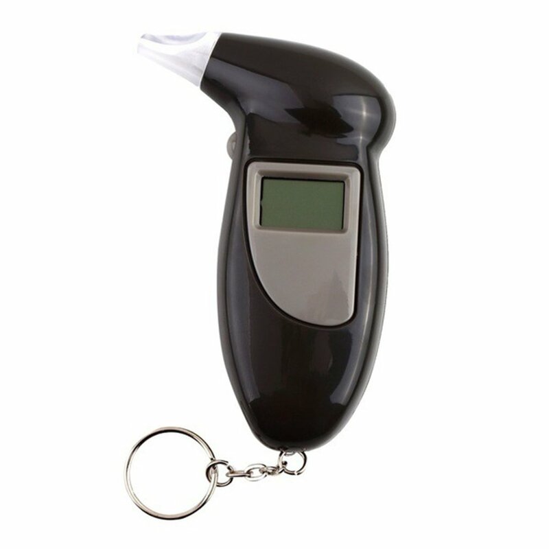 2019 Professionale Breath Alcohol Tester Etilometro Analyzer Detector Test di Portachiavi Breathalizer Etilometro Devicelcd Schermo