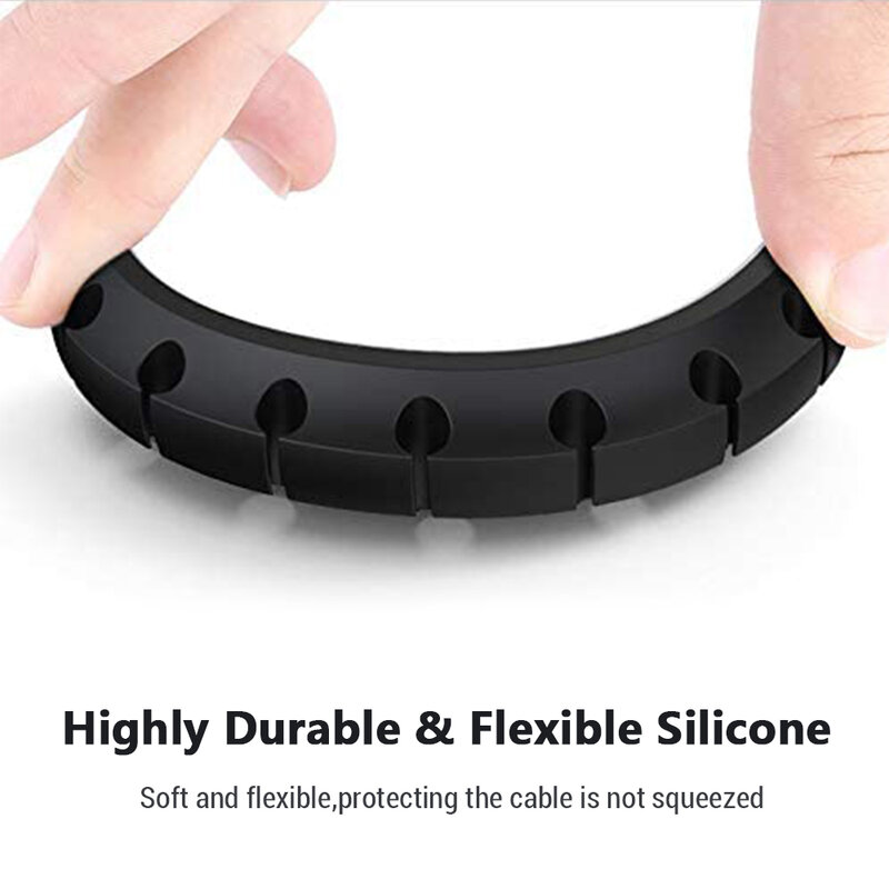 Porte-câble Usb en silicone, pour souris et écouteurs, pour bureau