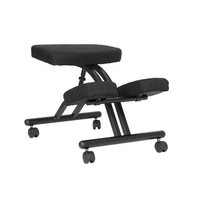 Ergonomicznie zaprojektowane krzesło klęczące metalowa rama tkanina na siedzenie nowoczesne meble biurowe komputer ergonomiczna postawa krzesło kolanowe