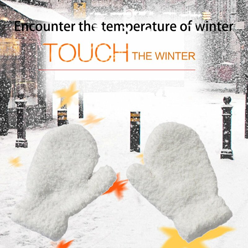 Warmom plusz gruby ciepły rękawiczki dziecięce zimowe oraz aksamitne rękawiczki dziecięce dziecięce koralowe polarowe pełne rękawiczki dla 1-4Y dzieci rękawiczki
