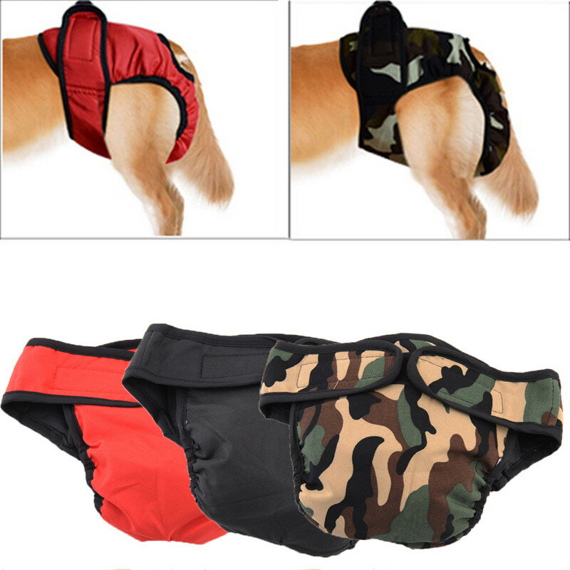 Pantalones fisiológicos para perros, bragas sanitarias lavables, pantalones cortos, ropa interior, S-XL