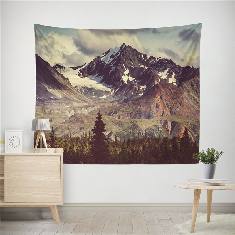 Nature Tapestry Wall Hanging Aesthetic Trippy Hippie Tapestries Beach Towel Shawl Throw Sheet Bohemian Home Decor