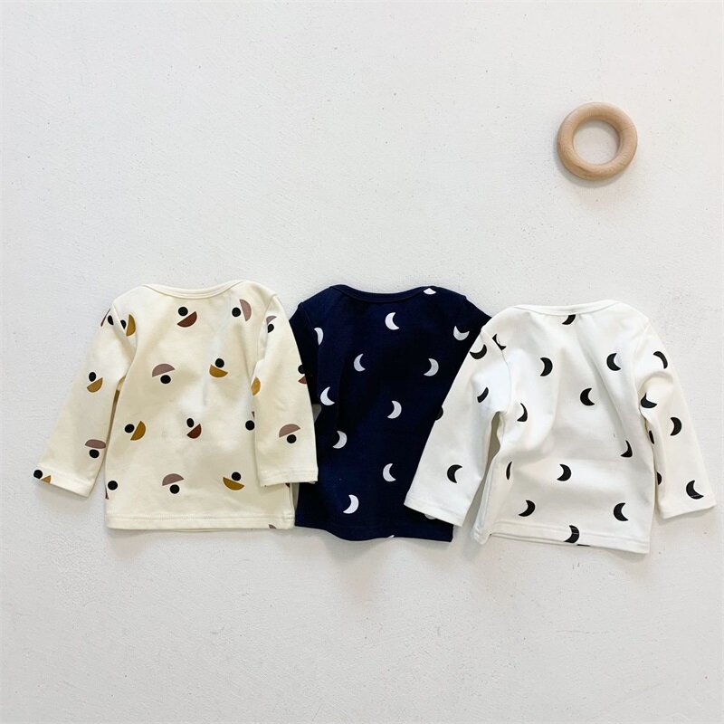 Kids Pajamas Cotton Long Sleeve T-shirts +pants+hat 3pcs Print Sets for Kids Clothes