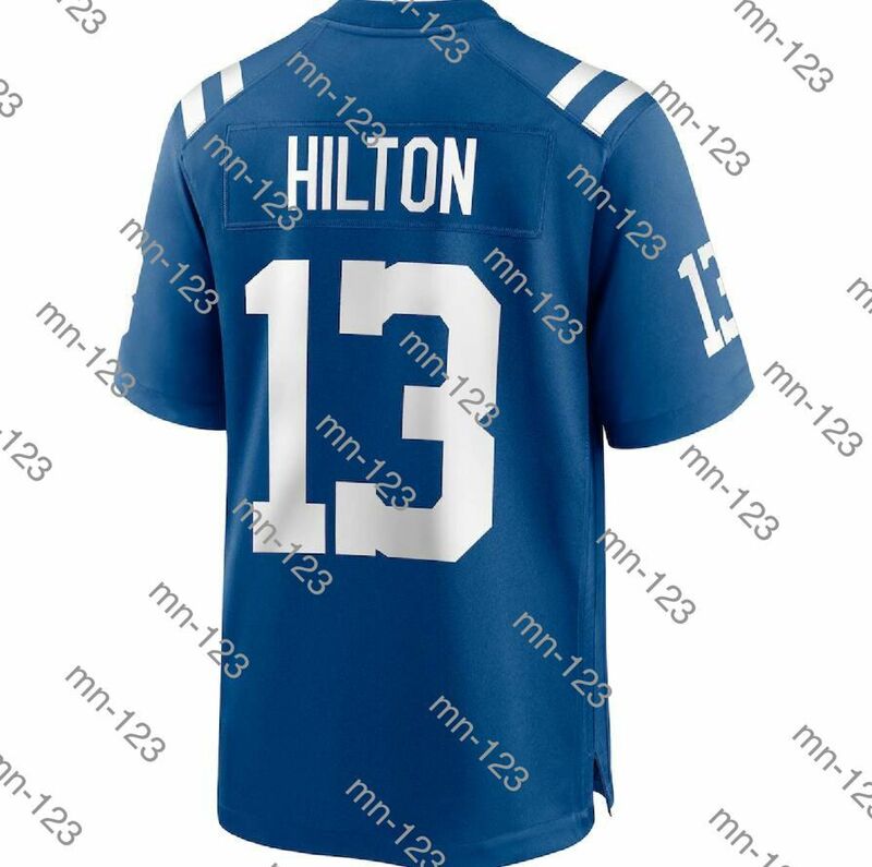 Camisa americana bordado t. y. Hilton masculino feminino miúdo juventude azul camisa de futebol