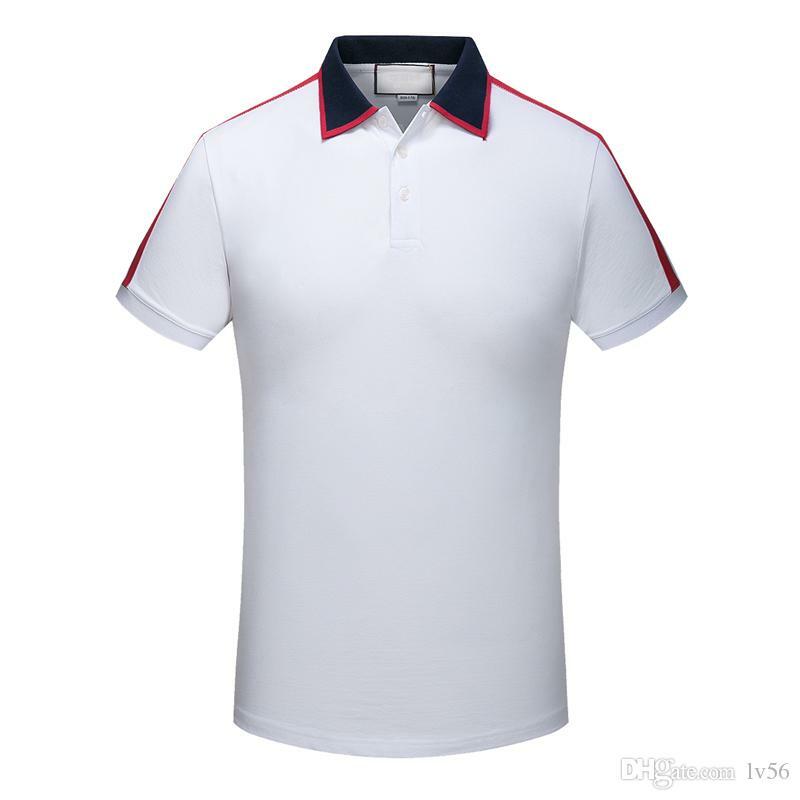 2021 letnia koszulka polo męska marka odzież bawełniana z krótkim rękawem biznesowa koszulka w stylu casual z nadrukiem designer homme camisa oddychająca