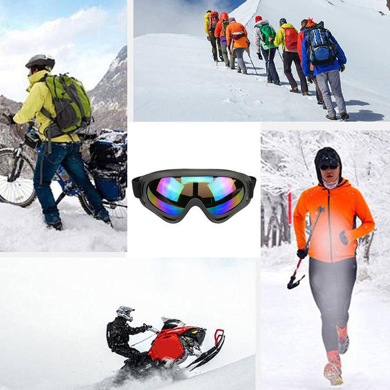 UV400 Winter Windproof Skiing Glasses Goggle Outdoor Sports Snowmobile Eyewear Anti-Fog Comfortable Winter Ski Equipment