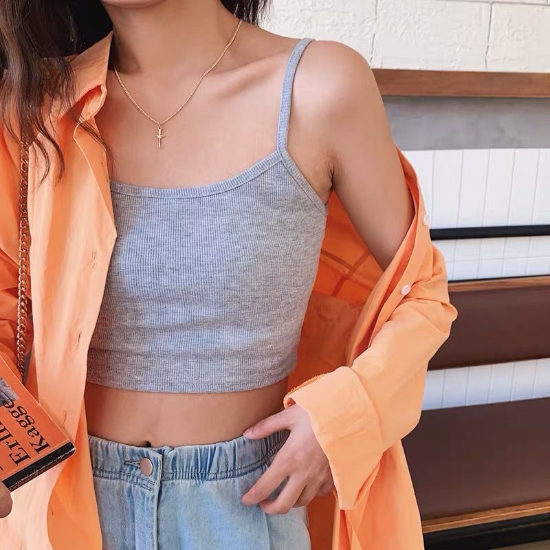 New Fashion Women Sexy Solid Summer Camis Crop Top Female Casual Tank Tops Vest Sleeveless Cool Streetwear Club High Street