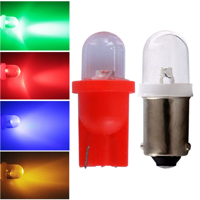 Luz LED para máquina de juego de Pinball Bally, luz blanca, roja, azul, amarilla, verde, DC 6V T10 194 W5W #555 BA9S T4W, DC6V, 10 Uds.