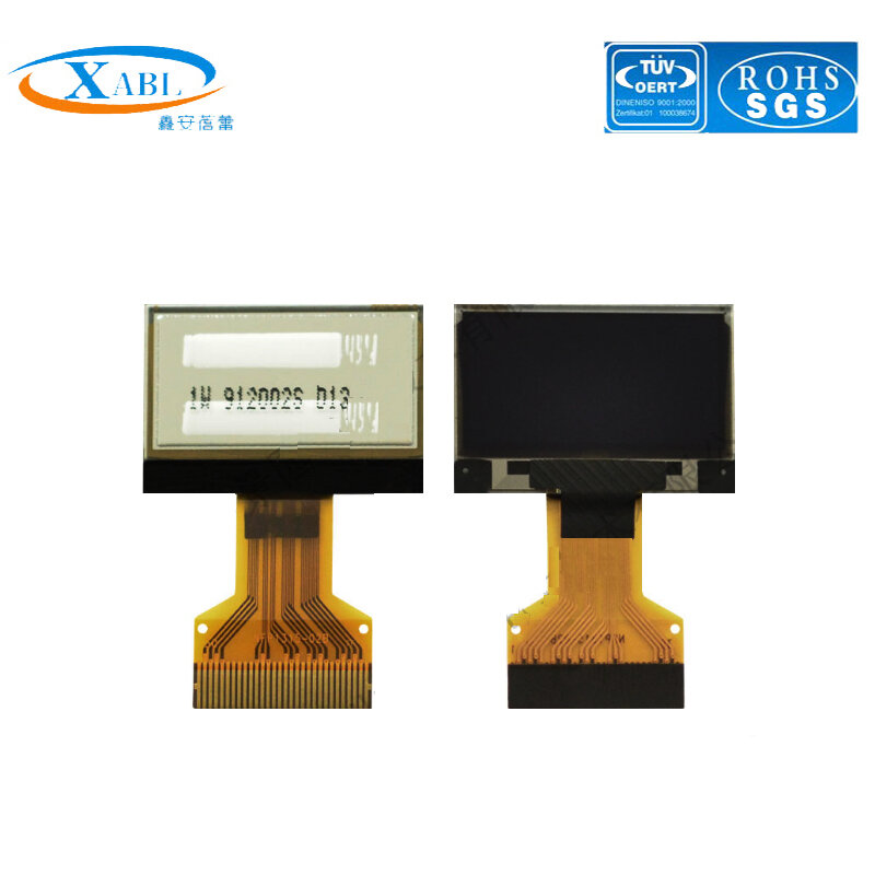 XABL 0.96 Inci OLED Resolusi Modul 128*64P Layar OLED Modul SPI IIC SSD1315 30pin Putih Biru