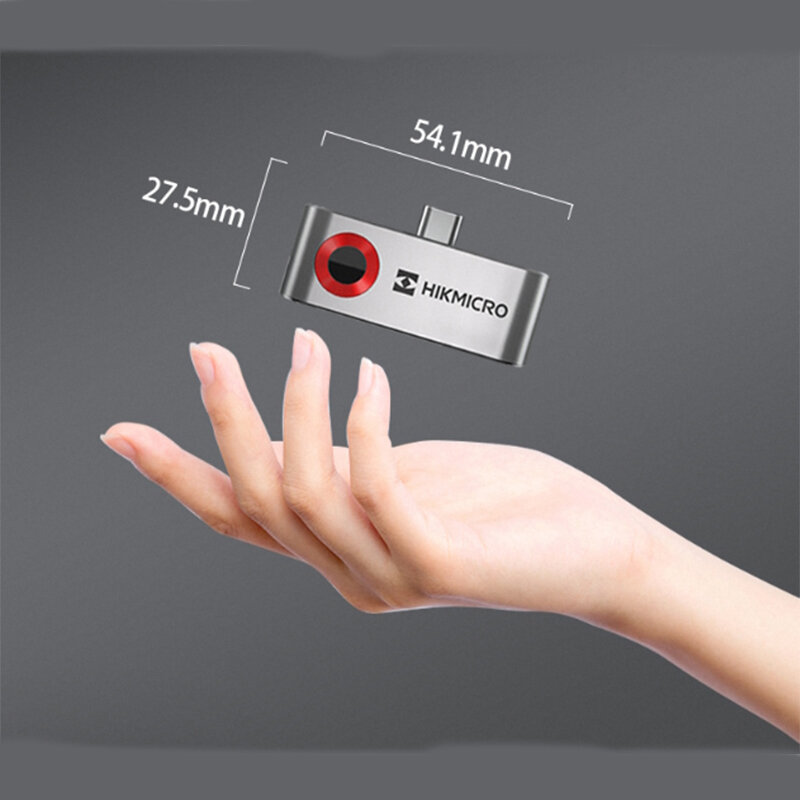 Hikmicrop10b-携帯電話用のポータブル赤外線熱画像センサー,3 in 1産業用屋外温度計,app videocorder付き
