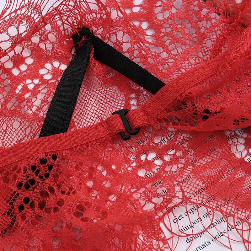 Bordado floral renda lingerie sexy, conjunto de roupa íntima feminina de malha transparente conjunto de sutiã calcinha sensual para mulheres sem costura