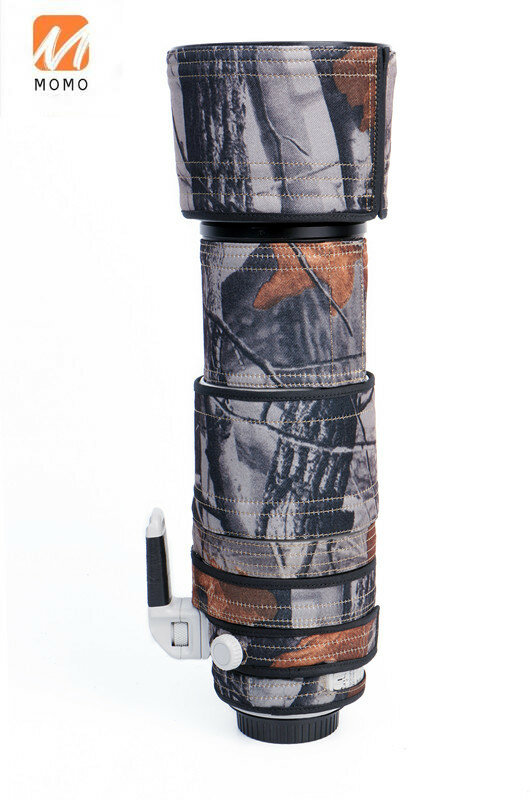 Accesorio de cámara de neopreno, abrigo de lente de camuflaje para cámara