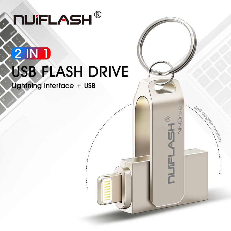 Photo stick iPhone/ipad/Lightning/ios pamięć flash pendrive mobilna pamięć Flash Micro USB 128GB 256GB 512GB pen drive