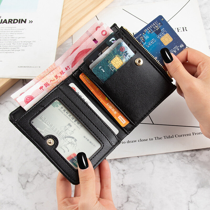 クロコダイル柄の小さな女性用財布,ジッパー付きの高級デザイナーカードホルダー,ハンドバッグ