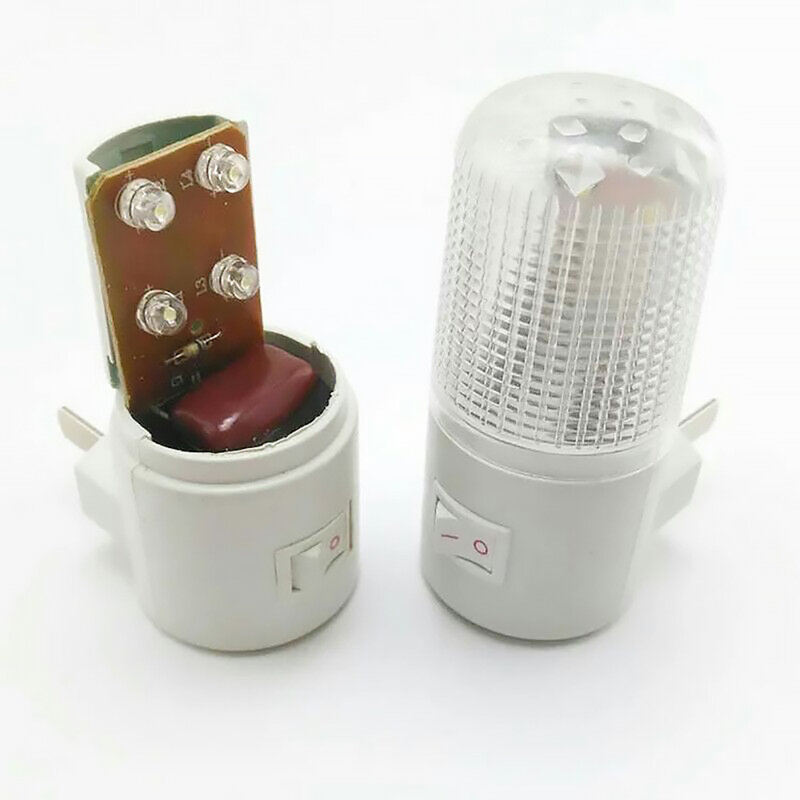 1PCS Creative White 3 Watt Night Light Plug-In 4LED Energy Saving Lamp Indoor Lighting Children'S Baby Bedroom Lighting