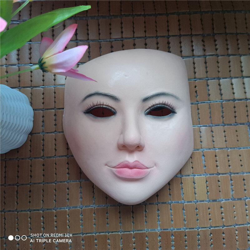 เซ็กซี่ปาร์ตี้Masqueradeผิวที่สมจริงตุ๊กตาหน้ากากหญิงLatex Beautyคอสเพลย์Transgender Crossdress Shemaleหน้ากากผู้ใหญ่