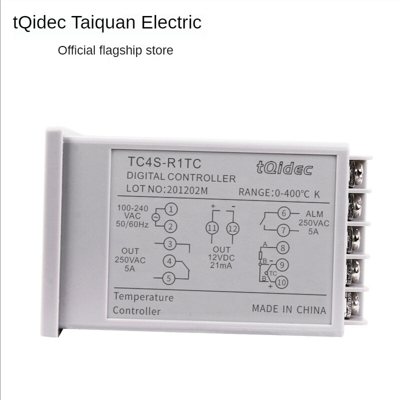 TqidecTemperature Control Instrument, Vários Sinais De Entrada, Display Digital, Regulação PID Inteligente, TC4S