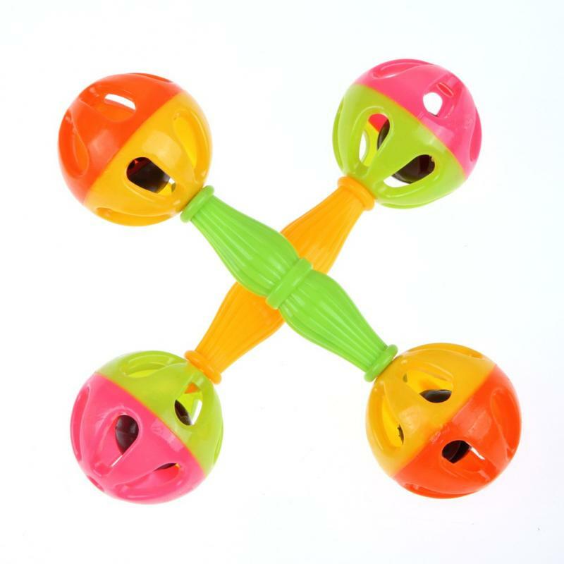 Sonagli per bambini giocattolo intelligenza afferrare le gengive campana a mano in plastica sonaglio divertente Mobiles educativi giocattoli sviluppo precoce giocattolo TXTB1