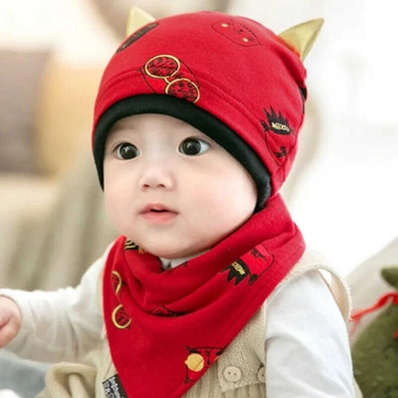 Gorro de algodón con orejas para bebé,accesorios cáli #10 
