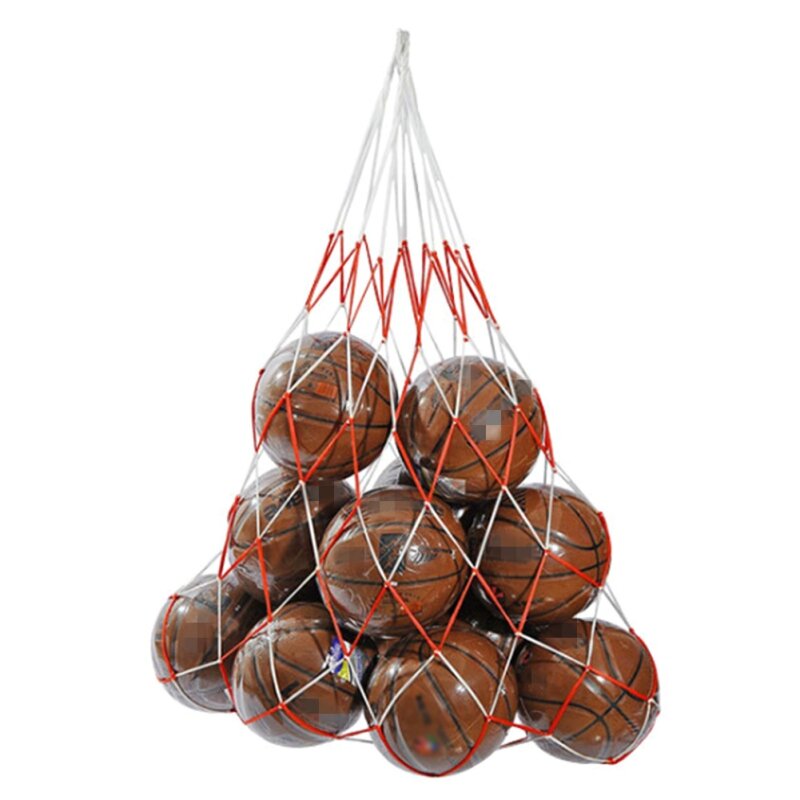 Bolsa de red de baloncesto al aire libre utilizada para llevar bolsas de red de baloncesto de equipo deportivo
