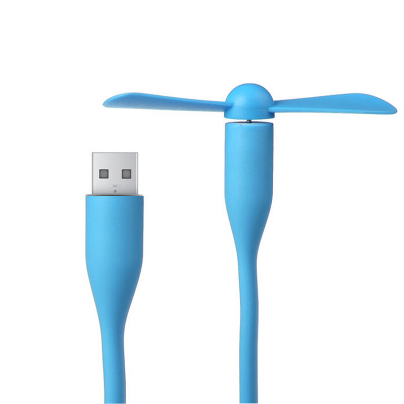 Портативный USB-вентилятор, маленькая Светодиодная лента, для ноутбука, компьютера, мобильного телефона