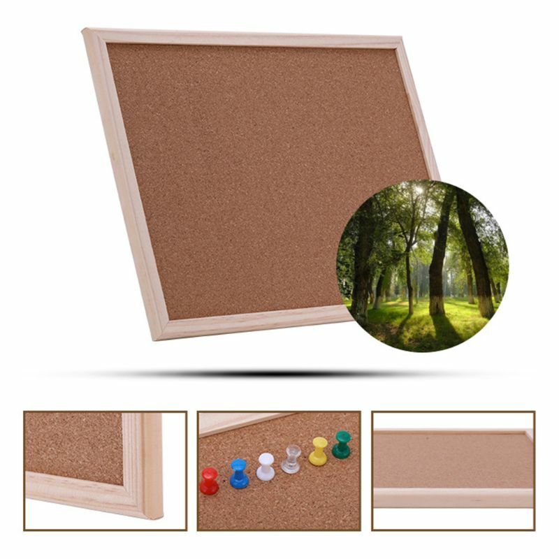 40x60cm Cork Board Drawing Board Pine Wood Frame White Boards Home Office Decorative