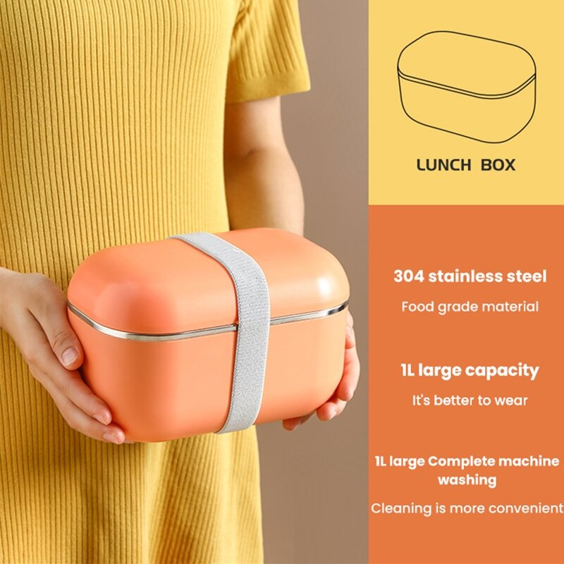 1000ml Portable Electric Heating Lunch Box Home Car Truck Office School Rice Box Food Heater Food Storage Container Bento Box