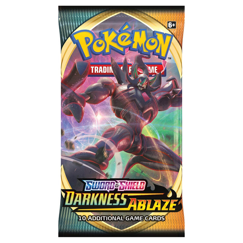 Terbaru 324 Buah Kartu Pokemon TCG: Pedang & Perisai Kegelapan Ablaze Pokemon Kotak Booster Koleksi Kartu Pedagang Mainan Permainan untuk Anak