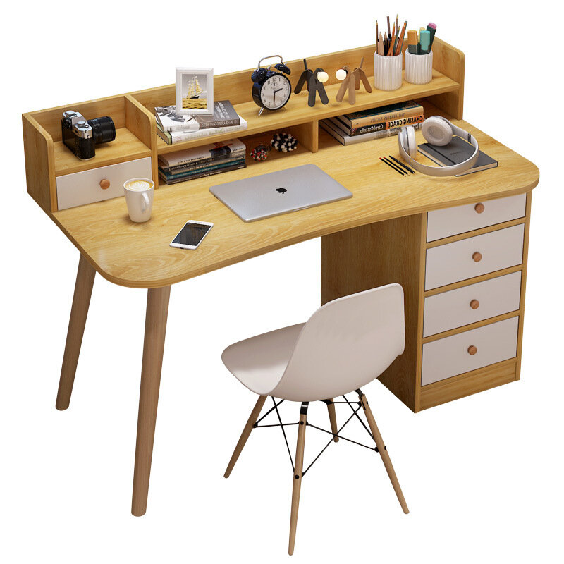 Mesa de computador, escrivaninha de mesa para casa, quarto, simples, moderna, dormitório para estudantes, móveis, prateleira