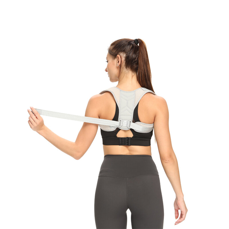 Corrector de postura ajustable para hombres y mujeres, tirantes para espalda y parte superior para soporte de clavícula y aliviar el dolor