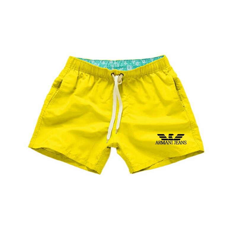 Pantalones cortos de playa para hombre, shorts deportivos de secado rápido para correr y fitness, para verano
