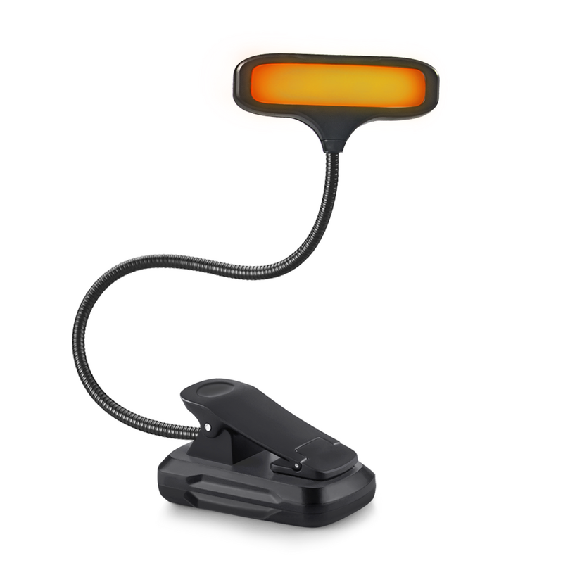 USB TYPE-C Rechargeable15/9 Led lampada libro luci Clip-On Desk flessibile Nightlight lampade da lettura per viaggi camera segnalibri