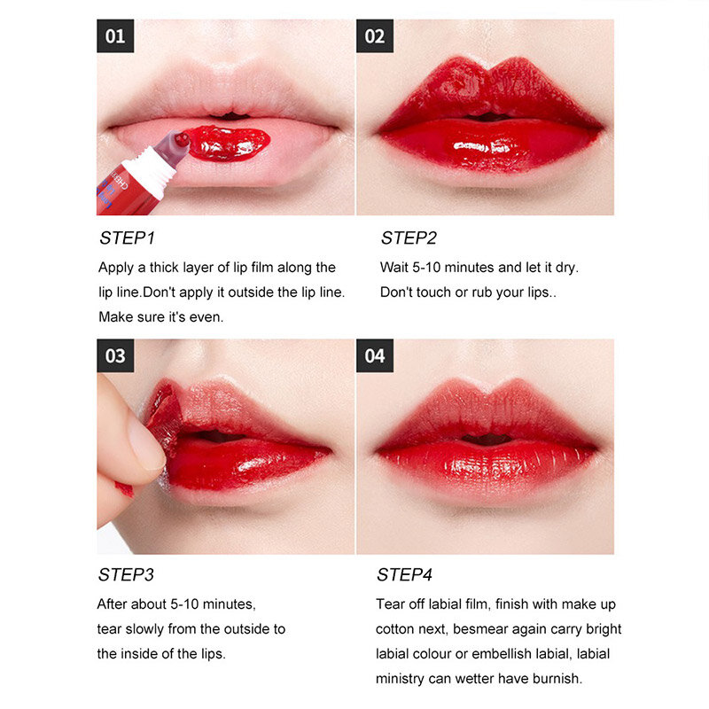 Moisturizer Lip Gloss Peel Off Liquid Lipstick Tear Pull Lipstick Long Lasting Lip Gloss Mask Lip Lint Cosmetics Lip Makeup Tool